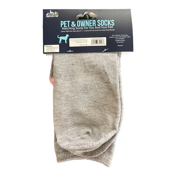 NWT Girl Doggie +Owner Matching Set Socks Pink Cute Fall Fun Animal Socks - Picture 3 of 3